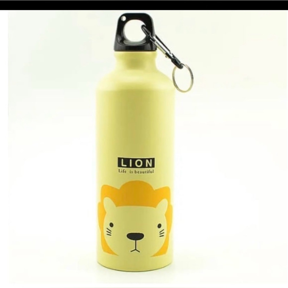 Lion Design Water Bottle (500ml - Kids)
